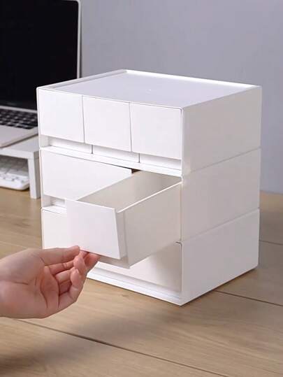 رف تخزين متراص ، صندوق تخزين مكتبي ، مستلزمات مدرسية منظم تخزين ، مستلزمات مكتبية لتزيين المنزل ، والحمام ، وغرفة النوم ، والحمام ، والحقائب للنساء ، وضروريات السفر ، هدية العودة إلى المدرسة