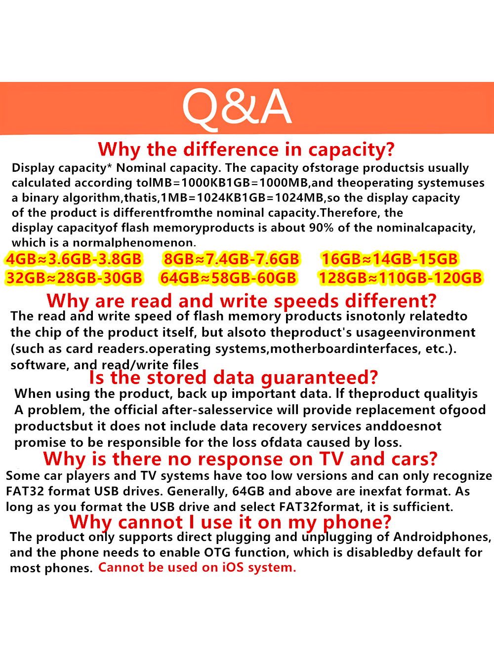 ذاكرة فلاش Biyetimi نوع Type C واجهة USB 2.0 OTG 64 جيجابايت 32 جيجابايت لوحي هاتف ذكي جهاز كمبيوتر كفي USB سعة حقيقية 128 جيجابايت