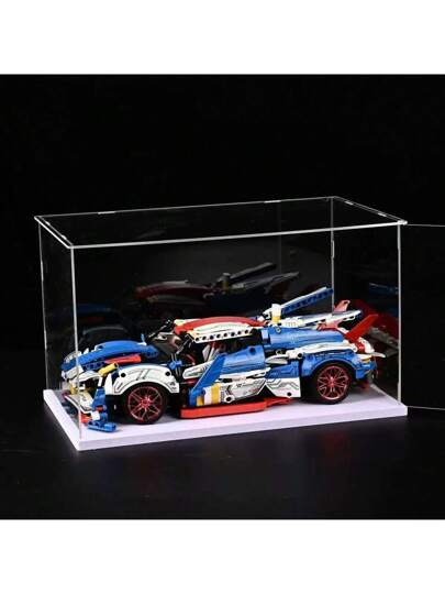 صندوق عرض للاكسسوارات القابل للتجميع مصنوع من الاكريليك الشفاف كبديل للعرض بواسطة حالة زجاجية، تخزين المجموعات والألعاب المنزلية