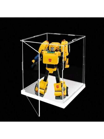 صندوق عرض للاكسسوارات القابل للتجميع مصنوع من الاكريليك الشفاف كبديل للعرض بواسطة حالة زجاجية، تخزين المجموعات والألعاب المنزلية