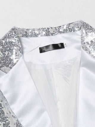 بدلة من البريق الذهبي لأنواع العرض الأوروبية والأمريكية ، جاكيت نادي كورية للرجال ، متوفرة بكميات كبيرة