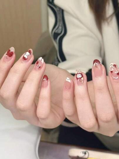 Sanrio ملصقات سانريو ،ملصقات أظافر جيلي باللو كيتي ،ديكورات أظافر جديرة بالحب ،ملصقات تفاح فرنسي كريمي ،ملصقات أظافر ،ديكورات أظافر ،أداة لا غنى عنها لإضفاء جو الصيف ،أدوات أظافر مناسبة لغرف البنات في المدرسة