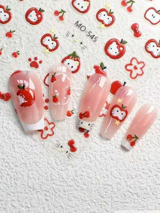 Sanrio ملصقات سانريو ،ملصقات أظافر جيلي باللو كيتي ،ديكورات أظافر جديرة بالحب ،ملصقات تفاح فرنسي كريمي ،ملصقات أظافر ،ديكورات أظافر ،أداة لا غنى عنها لإضفاء جو الصيف ،أدوات أظافر مناسبة لغرف البنات في المدرسة