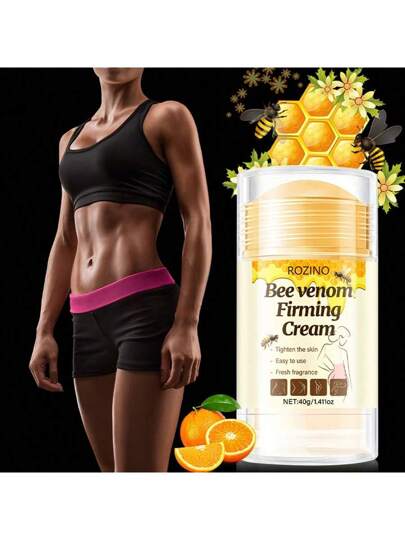 عود تشديد البشرة مع النحل 40 جرام، يشد البشرة على الذراعين والوجه والرقبة والبطن والساقين والعيون، رعاية البشرة غير دهنية، يشد البطن والخصر والذراعين والساقين، مدعم بغبار النحل والعسل وفيتامين ج والجوانثان جوم، يرطب ويرطب البشرة، مناسب للوجه والرقبة...