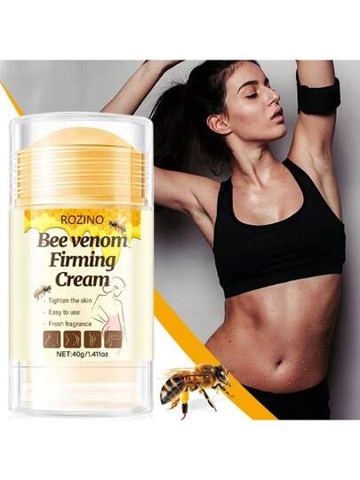 عود تشديد البشرة مع النحل 40 جرام، يشد البشرة على الذراعين والوجه والرقبة والبطن والساقين والعيون، رعاية البشرة غير دهنية، يشد البطن والخصر والذراعين والساقين، مدعم بغبار النحل والعسل وفيتامين ج والجوانثان جوم، يرطب ويرطب البشرة، مناسب للوجه والرقبة...