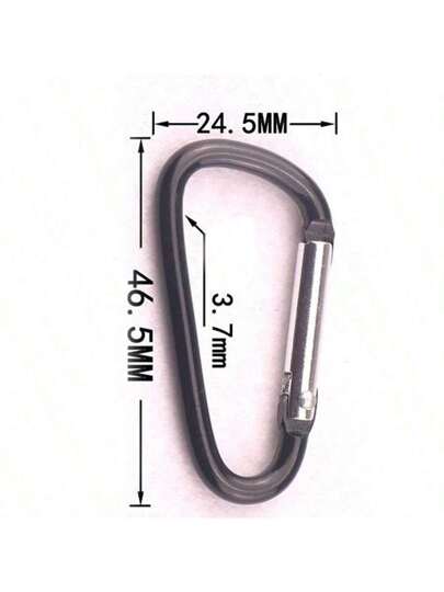 10 قطع/مجموعة إبزيم كراوبينير من الألمنيوم بشكل حرف D المقاس 5، عروات شكل D صغيرة للصابون و زجاجات المياه والملابس DIY والمفاتيح