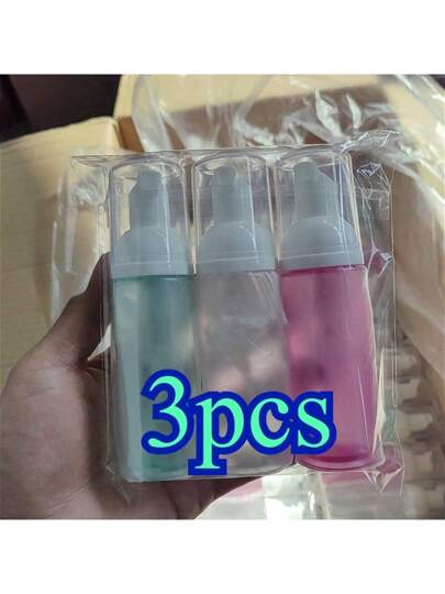 3 قطع / مجموعة 60 مل زجاجات رغوة للسفر - حاويات بلاستيكية واضحة قابلة لإعادة التعبئة مع مضخة موزعة، مناسبة لمنظف الوجه وشامبو الرموش والعناية بالبشرة، جهاز رغوي محمول