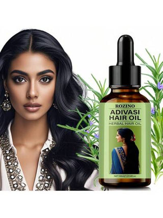 زيت للعناية بالشعر ADIVASI حجم 30 مل، مثري بزيت الزعتر والجوز الهند والأرغان، زيت للعناية بالشعر مبرد وخالي من الدهون، مناسب لجميع أنواع الشعر للرجال والنساء، يعزز اللمعان والنعومة، مناسب أيضًا للرموش والأظافر والعناية بالبشرة، هدية عيد الأب