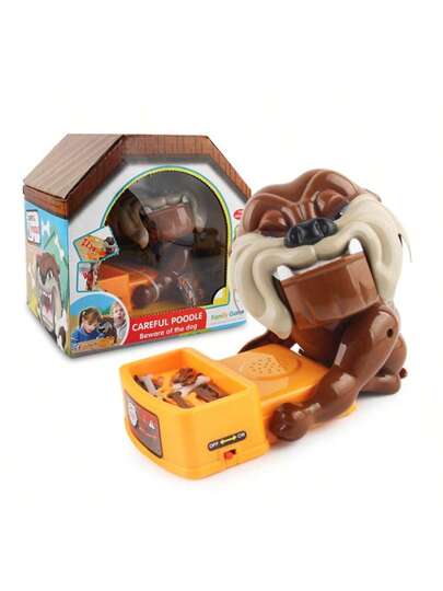 قطعة واحدة لعبة فكّ يد الكلب التفاعلية الإبداعية، لعبة سطح المكتب لسرقة العظم المسيئة بواسطة كهرباء للكلب، لعبة مزحة ممتعة لتخفيف الإجهاد، مناسبة لتجمعات الأصدقاء