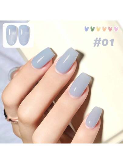 10مل طلاء أظافر هلامي لطيف بأسلوب صيفي جديد، ألوان ماكرون شهية وبنكية لفتاة معروفة لعام 2025، منتجات تبييض وتزيين الأظافر شائعة البيع، أظافر زرقاء ومصفرة كالدوبامين للصيف