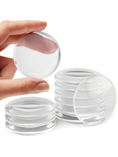 أثاث مكتبي 8 قطع لاصق شفاف مانع الاصطدام من السيليكون لمقابض الأبواب، وسادات غطاء دائرية مطفأة للرصاصات المرتدة على الحائط لمقابض الأبواب، واقي صامت للحائط لمقابض الأبواب، مرطات واقي للحائط، لوازم مدرسية لبداية العام الدراسي