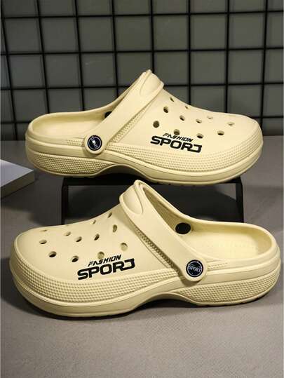 صنادل رجالية مشغولة فاخرة سهلة الارتداء، شبشب صيفي كاجوال، مريح وقابل للتهوية ومانع للانزلاق