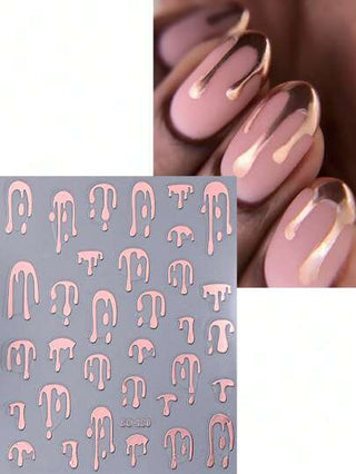 2/4 قطعة ملصق فن الأظافر بطبعة النار ، ملصقات أظافر DIY ، شعار ألسنة اللهب ثلاثي الأبعاد للهالوين اللاصق ذاتياً، لوحات زخرفة أظافر للهالوين، أدوات ملحقات العناية باليدين، ملصقات انزلاقية معدنية وردي مذهب هولوغرافية عصر الألفية الجديدة