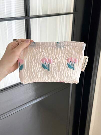 حقيبة مكياج، حقائب مستحضرات تجميل محمولة للنساء، محفظة صغيرة لأدوات التجميل والأحمر، منظم إكسسوارات تجميل، جراب تخزين لمستلزمات السفر، حقيبة مكياج لمناديل صحية، حقيبة سفر للنساء، حقيبة حمام للسفر