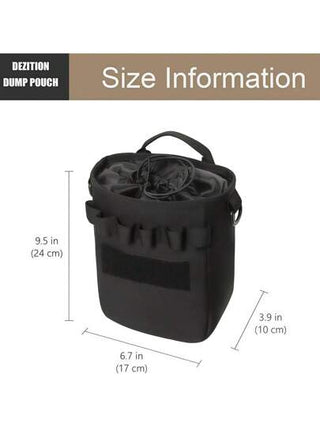 1 حقيبة تسلق ذات مستوى عال مع خيط سحاب - حقيبة كشف معدني - حقيبة خصر محمولة - حقيبة تكتيكية متعددة الوظائف - حقيبة تخزين كبيرة - حقيبة خصر بسحاب