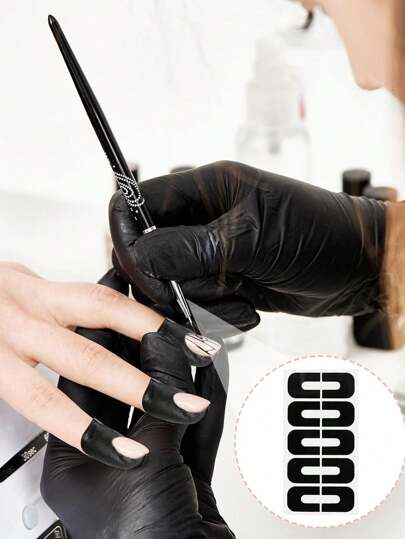 30 / 20 / 10 قطعة فيلم واقي من طلاء الأظافر على شكل حرف U، ملصقات طلاء أظافر مانعة للانسكاب لمرة واحدة، ملصقات أظافر، ملصقات U شكل مانعة لانسكاب طلاء الأظافر، أدوات رش جل الأظافر