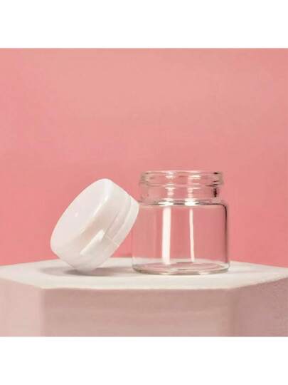 5 قطع من عينات الزجاج الحاوي لكريم 5 جرام، مناسبة لإعادة ملء القناع للوجه وكريم الوجه