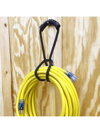 قطعة واحدة حزام تخزين قوي بطول 22 بوصة مع مقبض سهل الإمساك - منظّم الحبل والخرطوم ، حل مكون للمساحة للمنزل والجراج والقارب والمقطورة وغيرها - تخزين آمن ومتعدد الاستخدامات وسهل