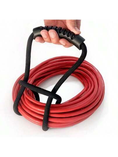 قطعة واحدة حزام تخزين قوي بطول 22 بوصة مع مقبض سهل الإمساك - منظّم الحبل والخرطوم ، حل مكون للمساحة للمنزل والجراج والقارب والمقطورة وغيرها - تخزين آمن ومتعدد الاستخدامات وسهل