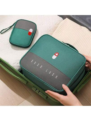 حقيبة طبية, طقم إسعافات أولية متكامل لأدوات الخارجية - معدات الهلاك الضرورية للتخييم والرحلات والسفر، حقيبة طبية طوارئ محمولة للمنزل والمدرسة مع الملحقات غير متضمنة