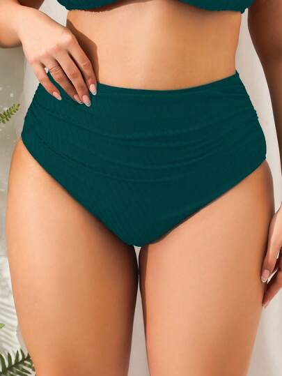 Swim Vcay بوكسر بكسرات باللون الأحادي لنساء البدناء في فصل الصيف والإجازات