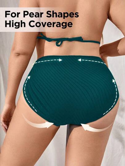 Swim Vcay بوكسر بكسرات باللون الأحادي لنساء البدناء في فصل الصيف والإجازات