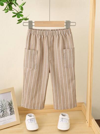 SHEIN بنطال مريح وكاجوال متعدد الاستخدامات بخطوط ملائمة لكل المناسبات مستقيم الساق أو واسع للأولاد والبنات الصغار،مناسب للربيع والصيف للداخل والخارج والاستخدام اليومي والرياضة واللعب والحفلات والتصوير والعطلات والمهرجانات