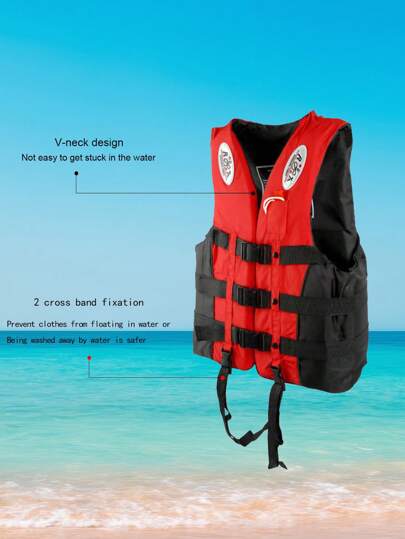 قميص نجاة احترافي للبالغين قطعة واحدة، سترة سفر سعة كبيرة للصيد، سترات، قوارب محركية، قوارب التزحلق على الأمواج، وسباحة مريحة