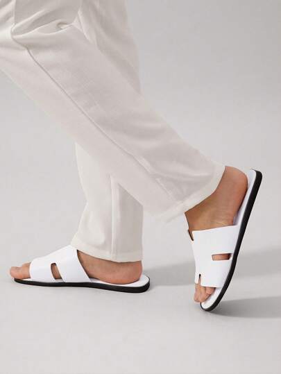 SHUZIA صنادل رجالية غير قابلة للانزلاق من بو متين ومريح