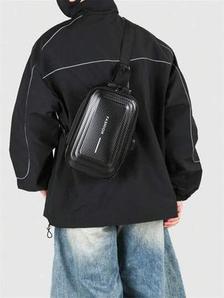 حقيبة صدر للرجال، حقيبة كتف كروسبودي سعة كبيرة، حقيبة مضادة للسرقة مزودة بقفل رقمي، حقيبة ظهر صغيرة عصرية للرجال، حقيبة للدراجات النارية، حقيبة رجالية مقاومة للماء والبلى مناسبة للشباب للاستخدام اليومي والرحلات والهدايا للتخرج أو عيد الميلاد