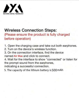 MEIYIXING سماعات رأس لاسلكية بتقنية بلوتوث من ميويكسينغ، سماعات رياضية أذن داخلية، صوت استريو ومايكروفون، سماعات TWS صوت حر، سماعات رياضية، بطارية طويلة الأمد سعة 500 مللي أمبير