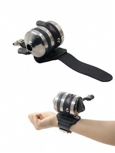 طقم بكرة صيد من الفولاذ المقاوم للصدأ - جهاز صيد بسلطنة المعصم، إكسسوار للخارج، مناسب كهدية عيد ميلاد أو مناسبة عطلة للأصدقاء والعائلة