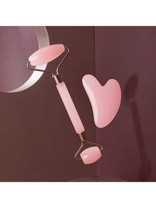 عصا تدليك الوجه ذات الرأسين 2 قطعة، عصا تدليك يدوية للوجه، أداة العناية بالبشرة، هدية يوم عيد الأم، هدية عيد الحب، صامت، أنثوي