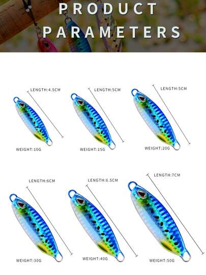 خمس قطع من طُعم السمك المعدني المغمور، طُعم سمك جافلين جديد من البروبيروس، طُعم معدني مؤرجح بطيء ب- 10 ألوان، ومعدات صيد اصطناعية