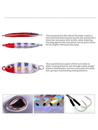 خمس قطع من طُعم السمك المعدني المغمور، طُعم سمك جافلين جديد من البروبيروس، طُعم معدني مؤرجح بطيء ب- 10 ألوان، ومعدات صيد اصطناعية