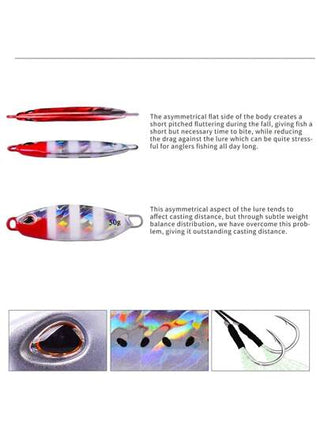 خمس قطع من طُعم السمك المعدني المغمور، طُعم سمك جافلين جديد من البروبيروس، طُعم معدني مؤرجح بطيء ب- 10 ألوان، ومعدات صيد اصطناعية