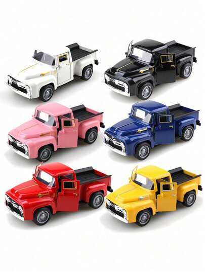 SHEIN ديكورات شاحنة حمراء وسوداء على الطراز الرجعي لزينة عيد الميلاد، ديكورات منزلية معدنية على طراز المزرعة، حاويات طاولة مصنوعة من سبيكة للديكور، شاحنات، منزل، مطبخ، مزرعة، هدايا عيد الميلاد، هدايا ، ديكورات اعداد الكيك، ديكورات الفصح، ديكورات التخرج