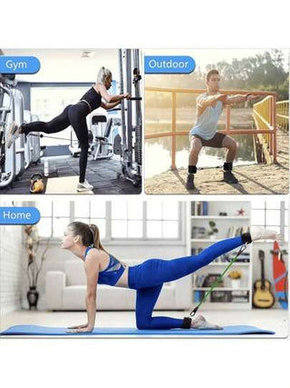 أربطة الكاحل اللياقة البدنية - أربطة الكاحل لماكينة الكبل - حلقة D قابلة للتعديل ، مقاس واحد يناسب الجميع مع بطانة فاخرة ، أربطة الكاحل للرفس للقفص الصدري ، أربطة كبل الكاحل للتمرين، تمرين الأرداف ، تمديد الساق ، أبعاد الفخذ والتمارين السفلية للجسم