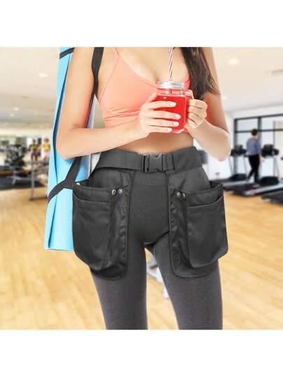 حقيبة خصر متعددة الوظائف للخارج، سعة كبيرة، حقيبة خصر بسحاب موضة، حقيبة خصر كاجوال للدمج، تصميم قابل للفك، من مادة بوليستر مقاومة للبلي، إبزيم قابل للضبط، هدية عيد ميلاد/عطلات للأصدقاء، مناسبة للتسوق، التمرين الرياضي، المشي والتخييم