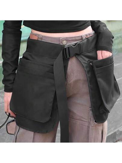 حقيبة خصر متعددة الوظائف للخارج، سعة كبيرة، حقيبة خصر بسحاب موضة، حقيبة خصر كاجوال للدمج، تصميم قابل للفك، من مادة بوليستر مقاومة للبلي، إبزيم قابل للضبط، هدية عيد ميلاد/عطلات للأصدقاء، مناسبة للتسوق، التمرين الرياضي، المشي والتخييم