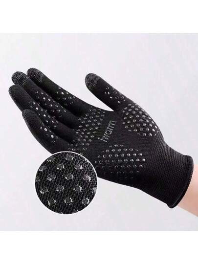 زوج واحد من قفازات الفروسية عالية الجودة والمريحة - قفازات ركوب متوافقة مع الشاشة اللمسية - تنفس، مضادة للانزلاق وامتصاص الصدمات، قفازات أمان لكامل الأصابع مناسبة لركوب الخيل، الدراجات، التسلق، الصيد، الأنشطة في الهواء الطلق - قبض مريح للصيف