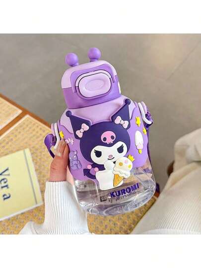 Sanrio زجاجة مياه كبيرة السعة 700 مل بطبعة هيلو كيتي، مثالية للسفر والأنشطة الخارجية - محمولة ومتينة، هدية مثالية للمناسبات والأعياد
