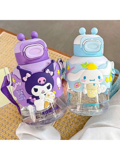 Sanrio زجاجة مياه كبيرة السعة 700 مل بطبعة هيلو كيتي، مثالية للسفر والأنشطة الخارجية - محمولة ومتينة، هدية مثالية للمناسبات والأعياد