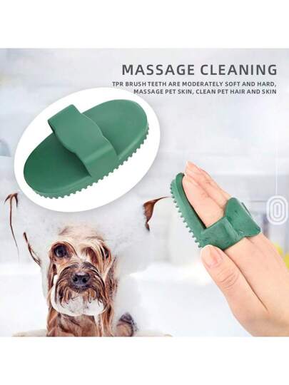 مشط مطاطي مزدوج للخيول ، كشط الحصان ، مشط مطاطي إزالة شعر الحصان للتنظيف والتنعيم