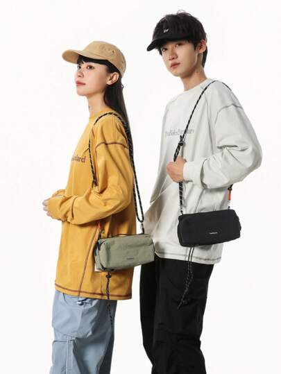 حقيبة لزجاجة المياه يمكن لكلا الجنسين استخدامها ، بسيطة وخفيفة الوزن ، حقيبة عبر الجسم عصرية متعددة الوظائف للرياضة والدراجات مناسبة للرجال والنساء