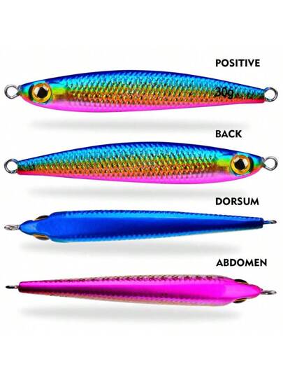 5قطع/طقم طُعم معدني بالكامل لصيد الأسماك في المياه المالحة، 7جم،10جم،15جم،20جم،30جم، طعم صلب للصيد