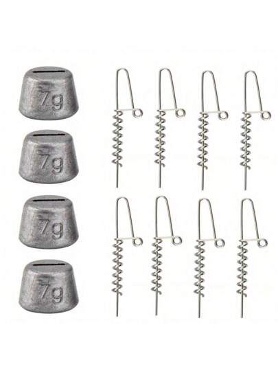 12 قطعة/طقم شريط تحرير للطعم اللين بأوزان 5جم/ 7جم/ 10جم