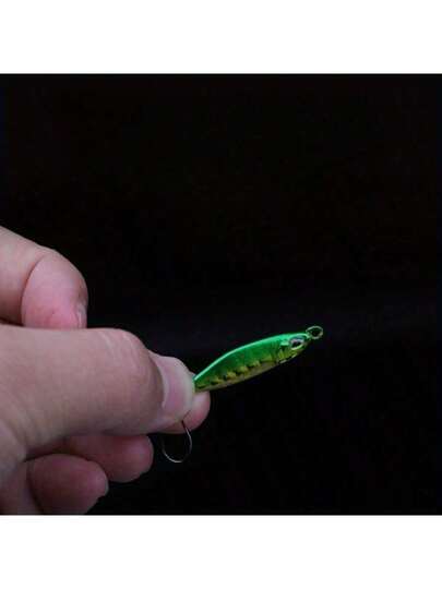 خمس قطع / مجموعة ، طعوم صيد السمك الخفيف بوزن 5.5 جم، بطول 3.8 سم، طعوم لقذف الصيد في مياه البحر المالحة