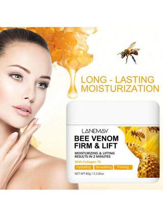 LANEMAY كريم النحل للوجه والجسم - يغذي ويرفع البشرة بعمق، يقفل في الرطوبة للبشرة الجافة والخشنة، يهدئ جفاف البشرة - غير دهني وامتصاص سريع مناسب لجميع أنواع البشرة للاستخدام اليومي