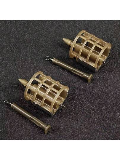 قفصان علف محمول خفيف الوزن حوض إطعام الأسماك 2 قطعة